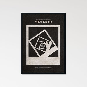 Memento Alternative Minimalist Movie Poster & Print