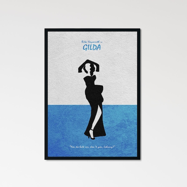 Gilda Minimalist Alternative Movie Print & Poster