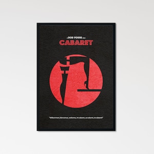 Cabaret Minimalist Alternative Movie Print & Poster