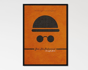 Leon der Professionelle Minimalistische Alternative Film Print & Poster