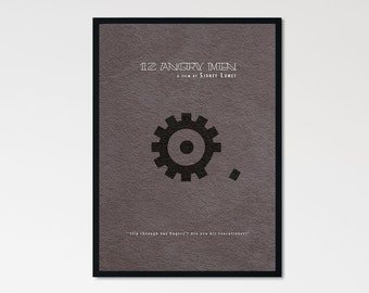 12 Angry Men Minimalist Alternative Movie Print & Poster