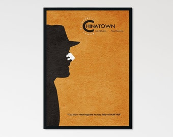 Chinatown Minimalist Alternative Movie Print & Poster