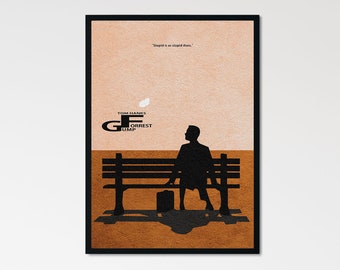 Forrest Gump Minimalist Alternative Movie Print & Poster