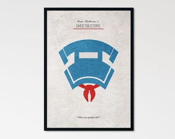 Ghostbusters Alternative Minimalist Movie Poster & Print