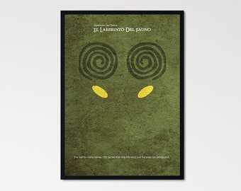 Pan's Labyrinth - El laberinto del fauno Minimalist Alternative Movie Print & Poster