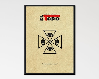 El Topo Minimalist Alternative Movie Print & Poster