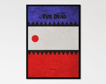 The Evil Dead Minimalist Alternative Movie Print & Poster