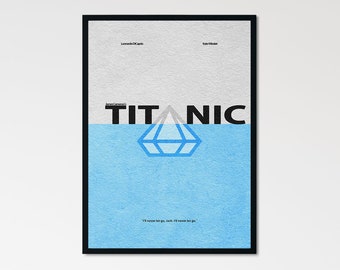 Titanic Minimalist Alternative Movie Print & Poster