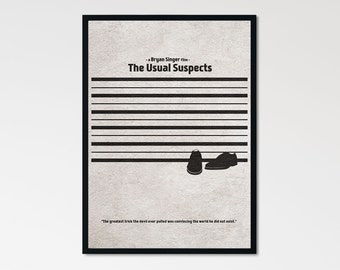 The Usual Suspects Minimalist Alternative Movie Print & Poster