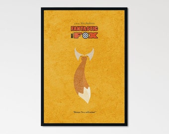 Fantastic Mr Fox Minimalist Alternative Movie Print & Poster