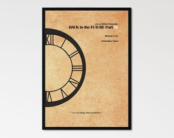 Back to the Future Part III Minimalist Alternative Movie Print & Poster