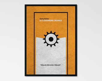 A Clockwork Orange Minimalist Alternative Movie Print & Poster