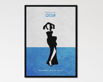 Gilda Minimalist Alternative Movie Print & Poster