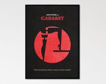 Cabaret Minimalist Alternative Movie Print & Poster