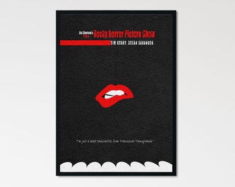 The Rocky Horror Picture Show Minimalist Alternative Movie Print & Poster