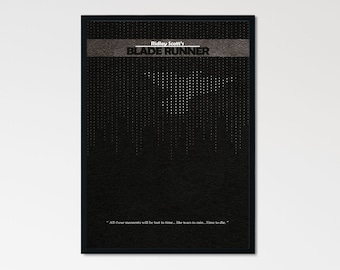 Blade Runner Minimalist Alternative Movie Print & Poster
