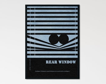 Rear Window Minimalist Alternative Movie Print & Poster