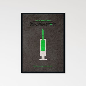 Re-Animator Minimalist Alternative Movie Print & Poster