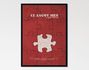 12 Angry Men Version 2 Minimalist Alternative Movie Print & Poster