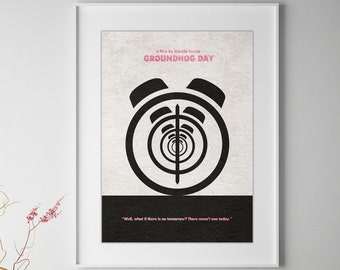 Groundhog Day Minimalist Alternative Movie Print & Poster