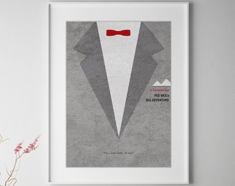 Pee-Wee's Big Adventure Minimalist Alternative Movie Print & Poster