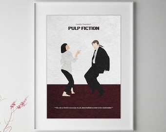 Pulp Fiction Minimalist Alternative Movie Print & Poster
