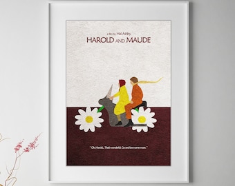 Harold and Maude Minimalist Alternative Movie Print & Poster