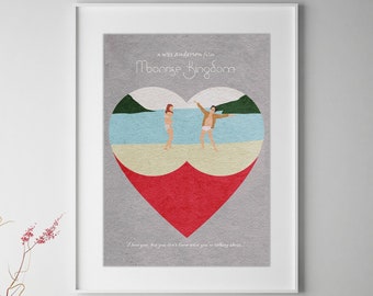 Moonrise Kingdom Minimalist Alternative Movie Print & Poster