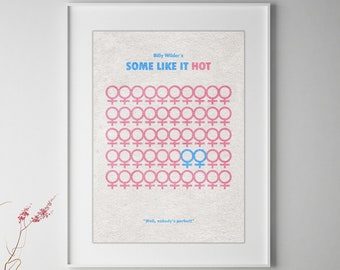 Some Like It Hot Minimalist Alternative Movie Print & Poster