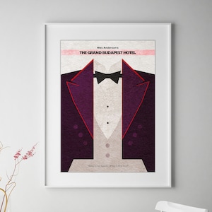 The Grand Budapest Hotel Minimalist Alternative Movie Print & Poster