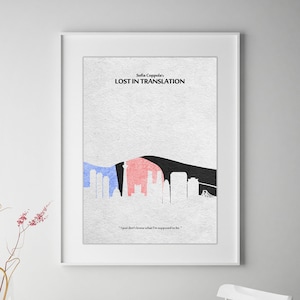 Lost in Translation Minimalist Alternative Movie Print & Poster