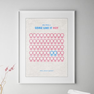 Some Like It Hot Minimalist Alternative Movie Print & Poster