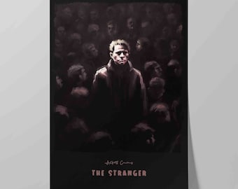 The Stranger Book Cover | Poster of Albert Camus Novel | Literary Poster | Literature Print | Bookish Gift Idea | Wall Art Print