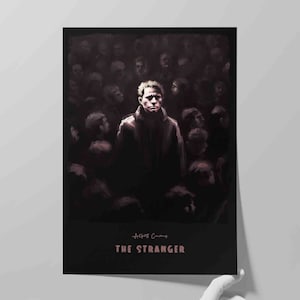 The Stranger Book Cover | Poster of Albert Camus Novel | Literary Poster | Literature Print | Bookish Gift Idea | Wall Art Print