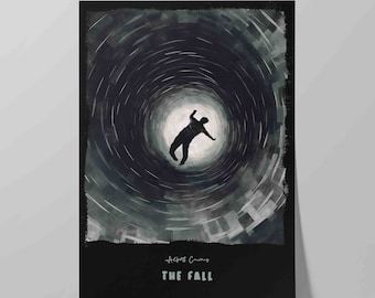The Fall Book Cover | Poster Albert Camus Book | Literary Poster | Literature Print | Bookish Gift | Book Poster | Wall Art Print