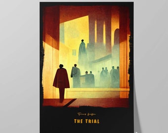The Trial Book Cover Poster | Alternative Design of Franz Kafka Novel | Literary Wall Art | Book Lover Gift | Literature Bookish Poster