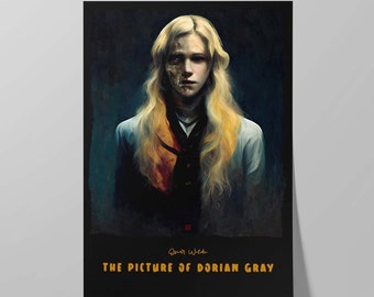 The Picture of Dorian Gray Book Cover Poster | Alternative Design of Oscar Wilde Book | Literary Wall Art | Book Lover Gift | Bookish Poster