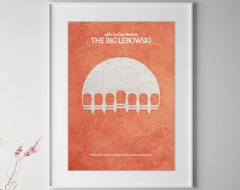 The Big Lebowski Minimalist Alternative Movie Print & Poster