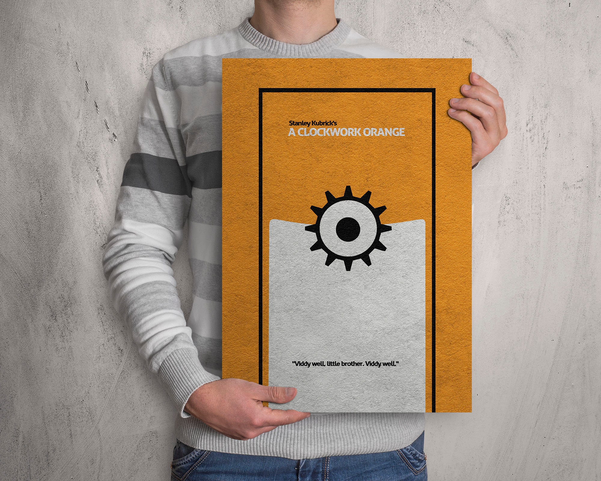 A Clockwork Orange Minimalist Alternative Movie Print & Poster - Etsy