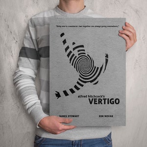 Vertigo Minimalist Alternative Movie Print & Poster - Etsy