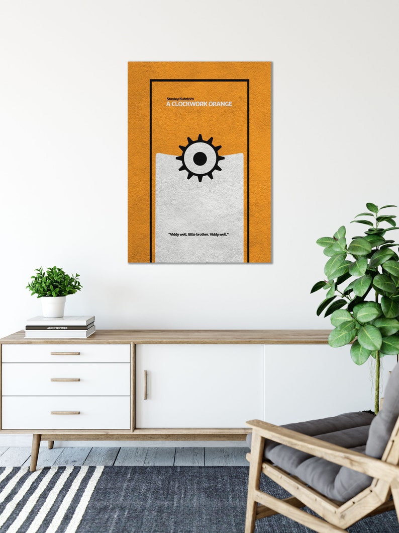 A Clockwork Orange Minimalist Alternative Movie Print & Poster - Etsy
