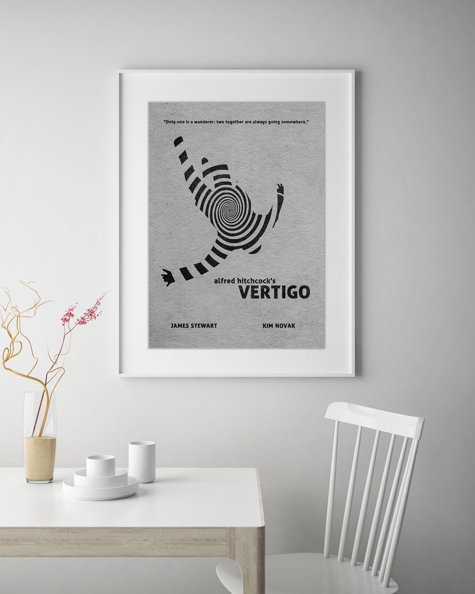 Vertigo Minimalist Alternative Movie Print & Poster - Etsy