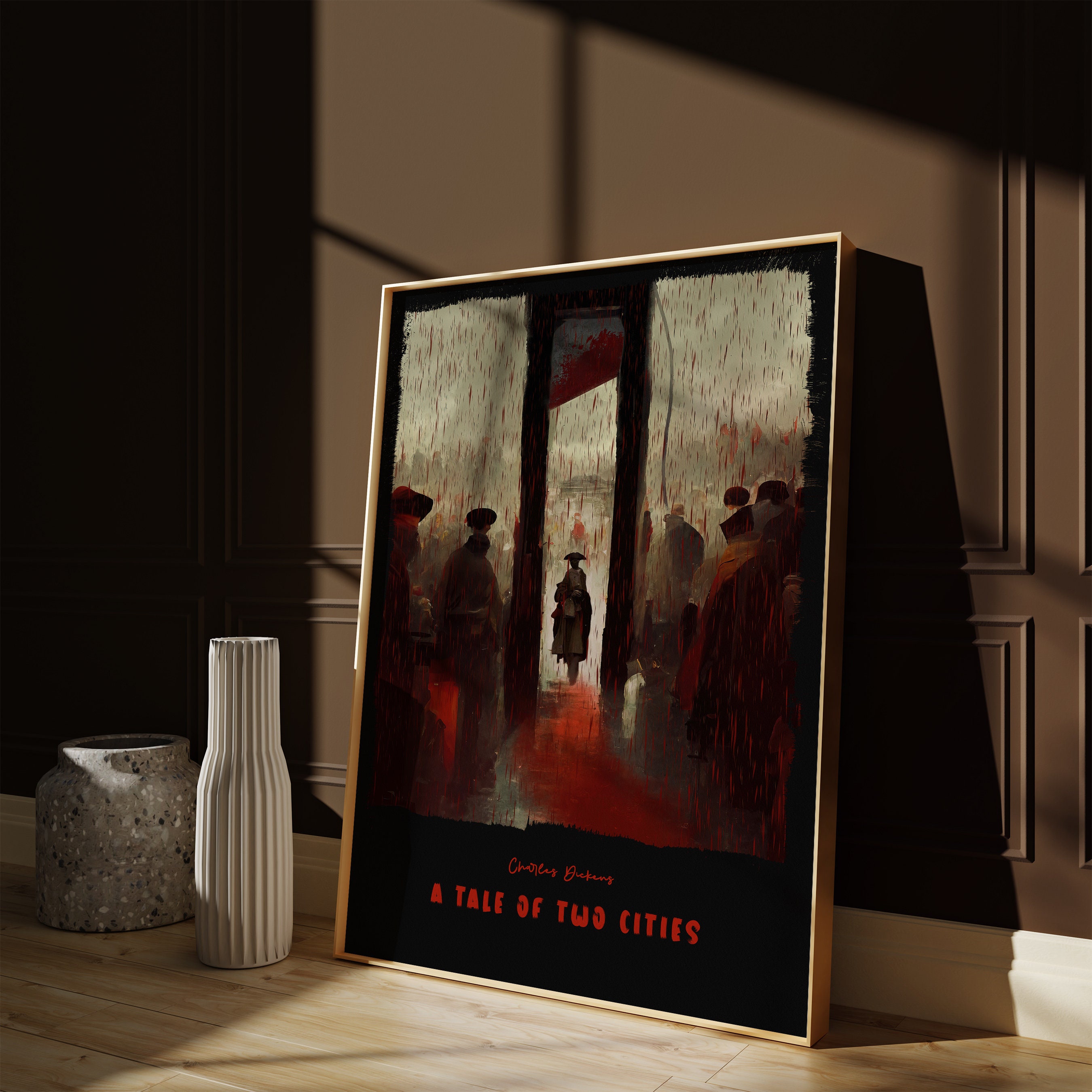 A Tale of Two Cities Book Cover Poster | Alternative Design of Charles ...