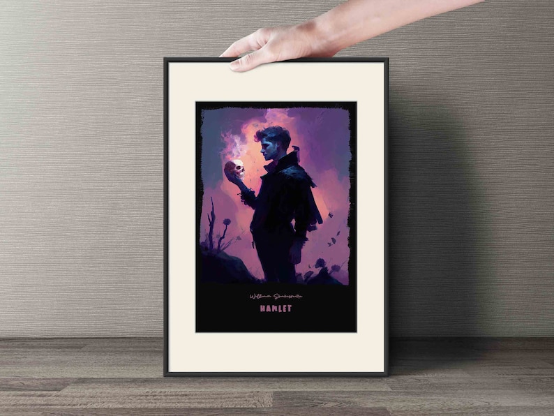 Hamlet Book Cover Poster | Modern Cover Design of William Shakespeare ...
