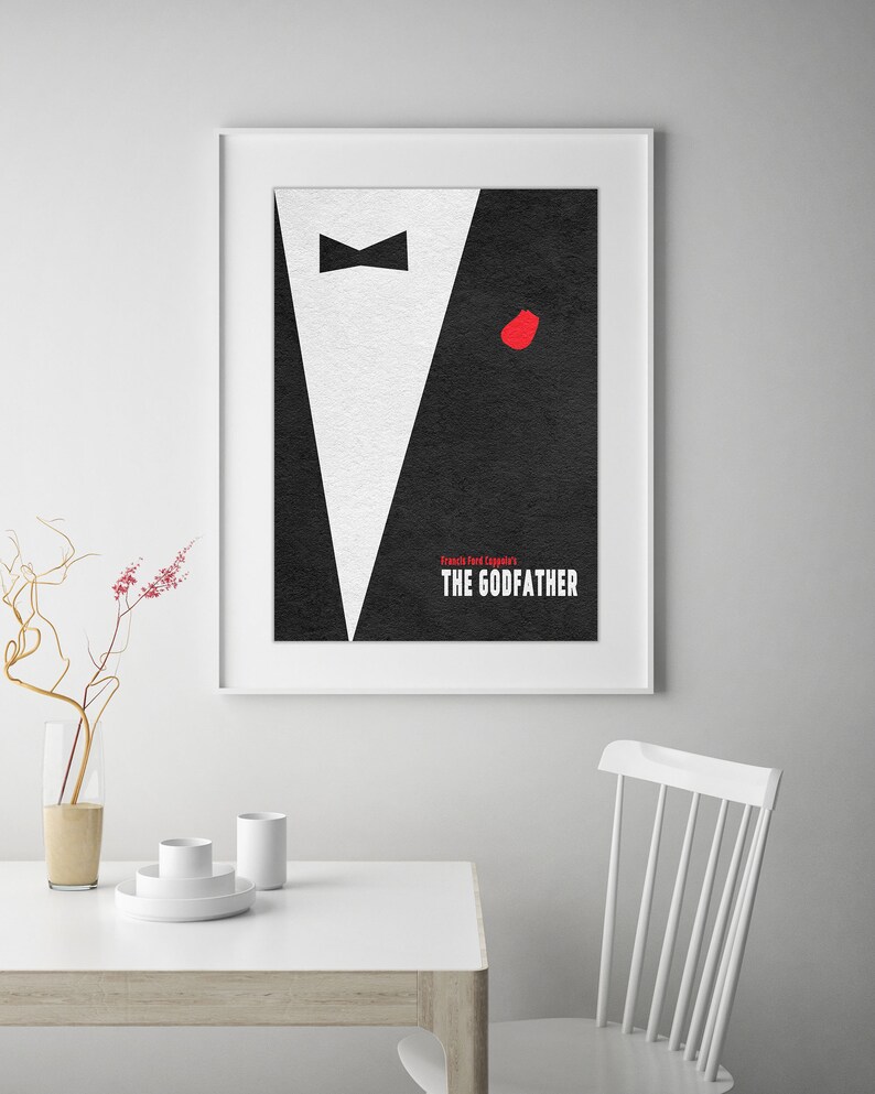 The Godfather Minimalist Alternative Movie Print & Poster - Etsy