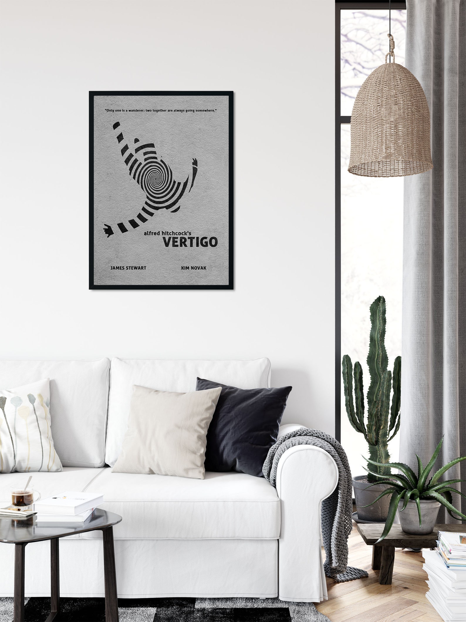 Vertigo Minimalist Alternative Movie Print & Poster | Etsy
