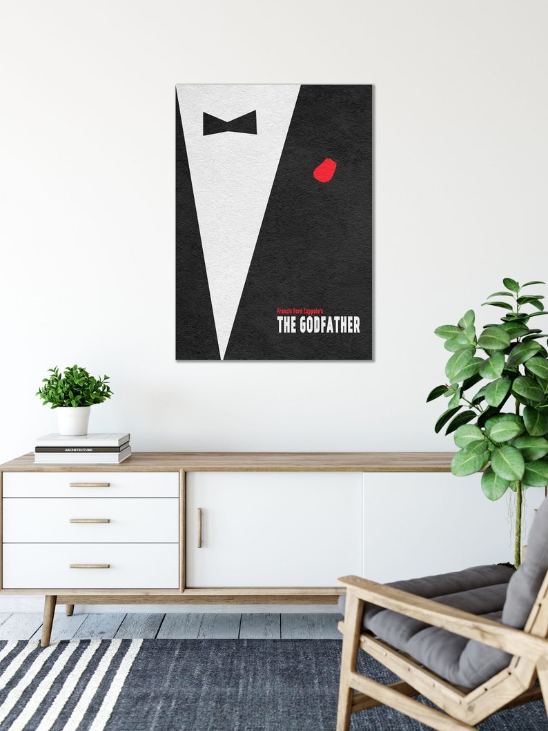 The Godfather Minimalist Alternative Movie Print & Poster - Etsy