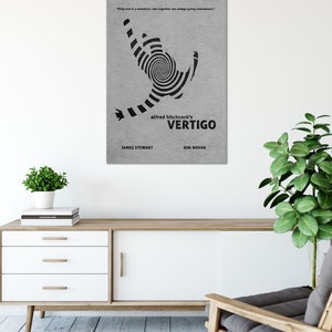 Vertigo Minimalist Alternative Movie Print & Poster - Etsy