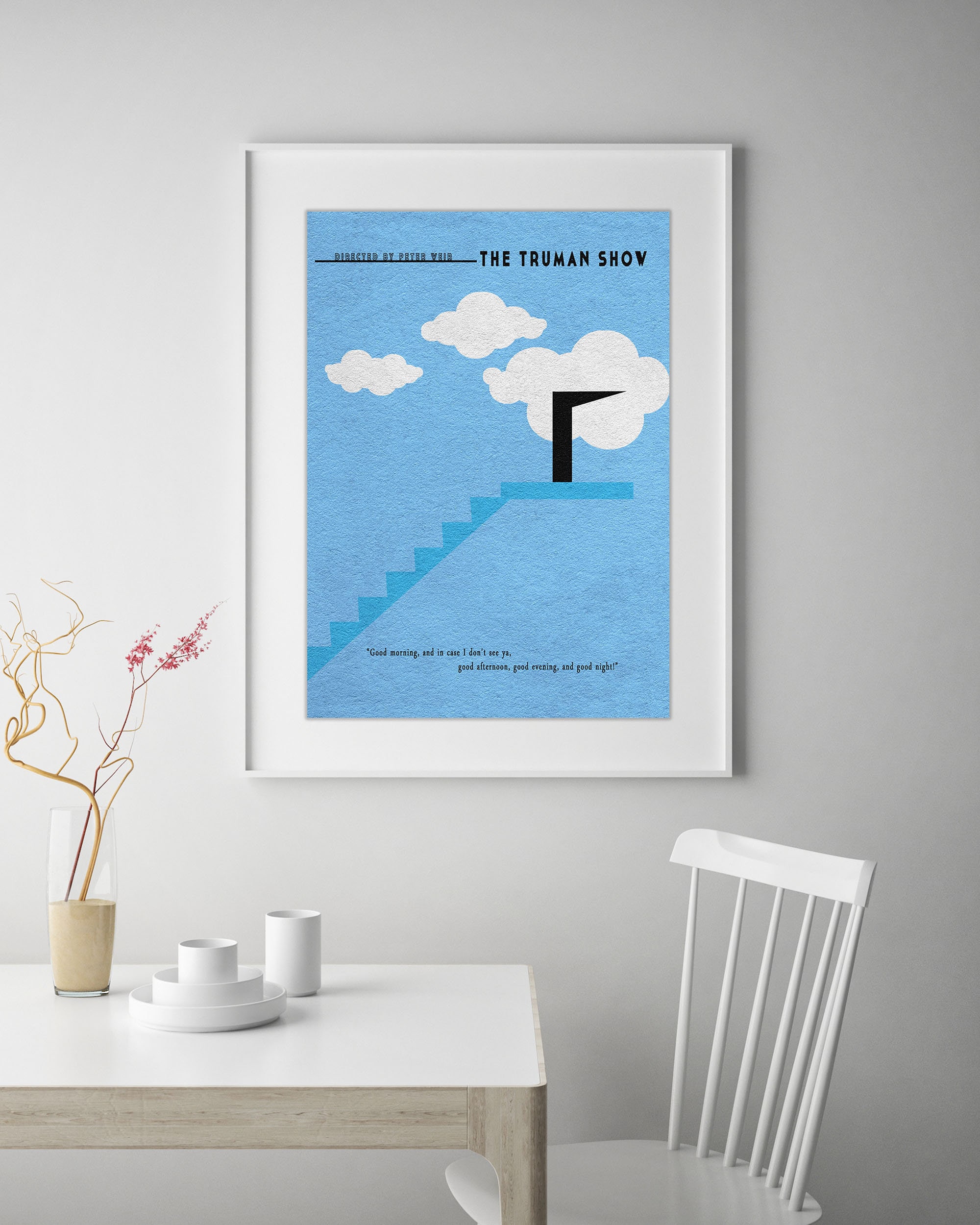 Affiche film The Truman Show - Création artistique pour la décoration