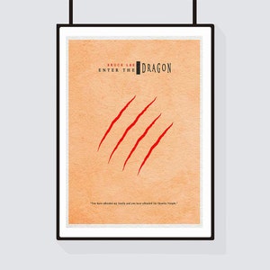 Introduzca la impresión y póster de la película alternativa minimalista Dragon